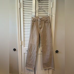 Abercrombie & Fitch Beige Straight Leg Jeans - the 90s Relaxed Jean
